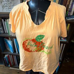 Wise Guy Originals orange Palm Beach squeeze me Tshirt